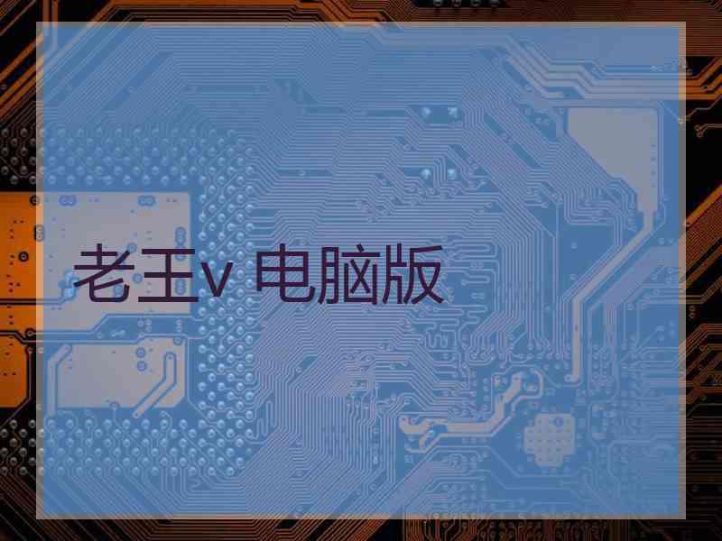 老王v 电脑版