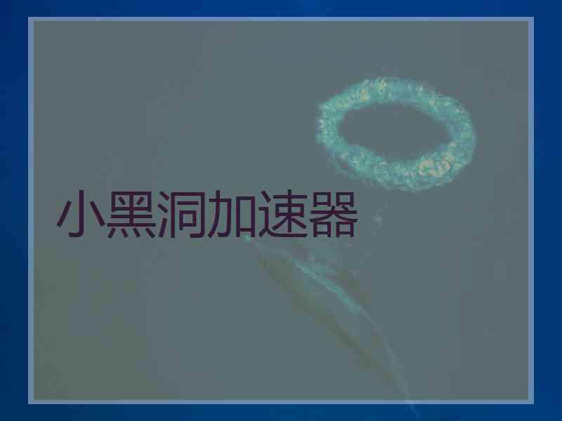 小黑洞加速器