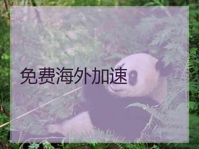 免费海外加速