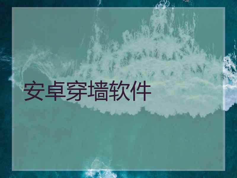安卓穿墙软件