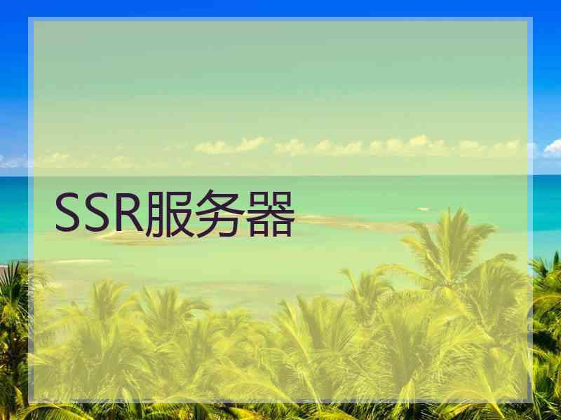 SSR服务器